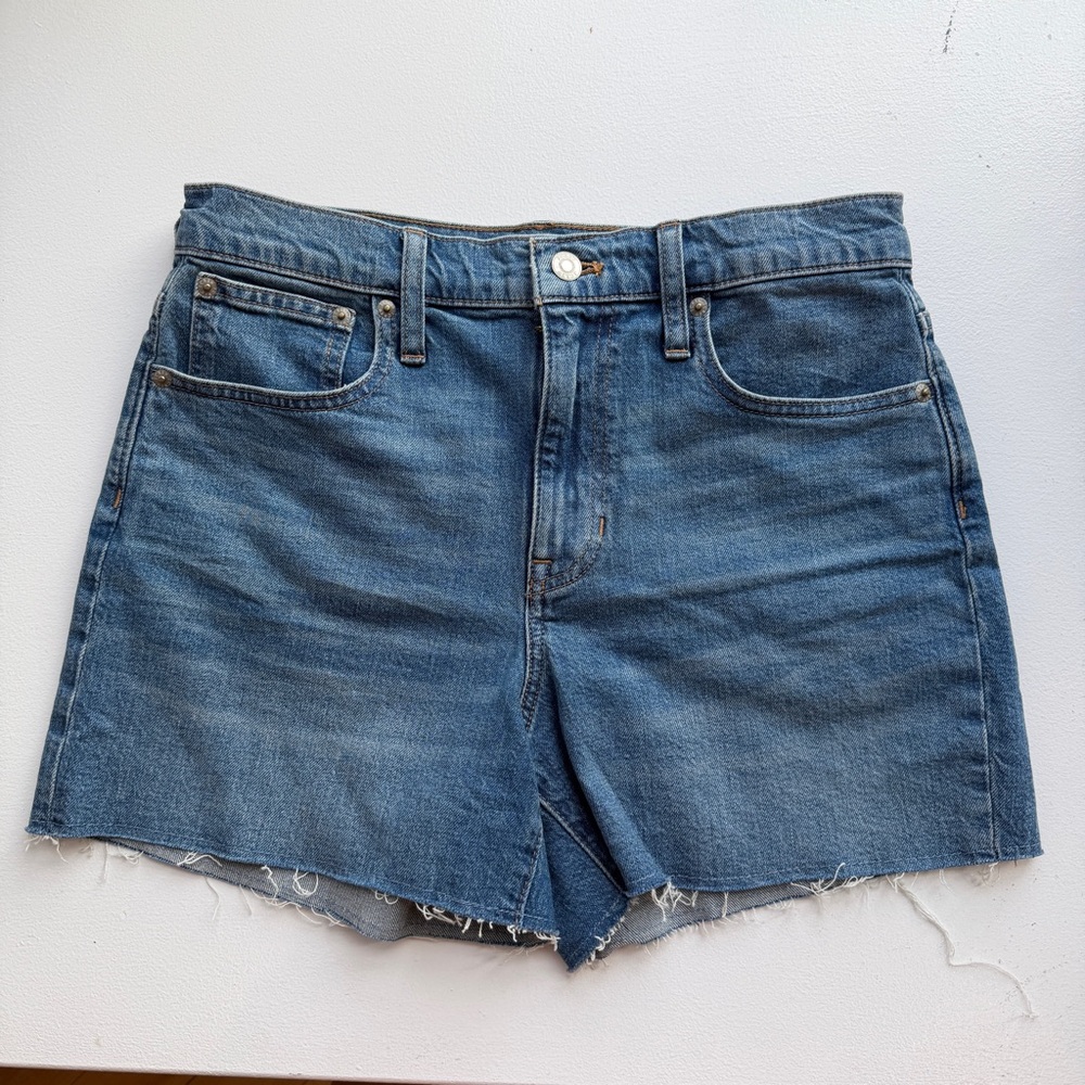 J. Crew high Rise Short Blue Denim Cutoff Shorts